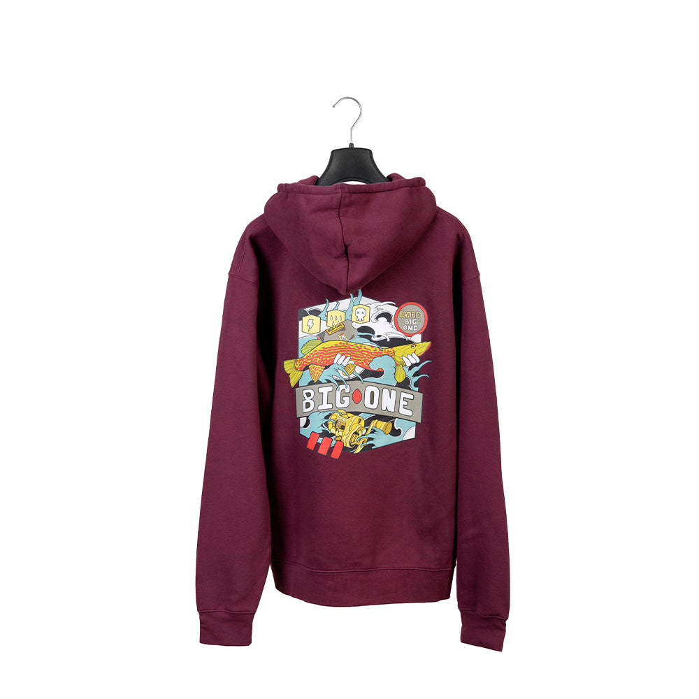 FELPA CON CAPPUCCIO “CERTIFIED MONSTER” - REGULAR FIT